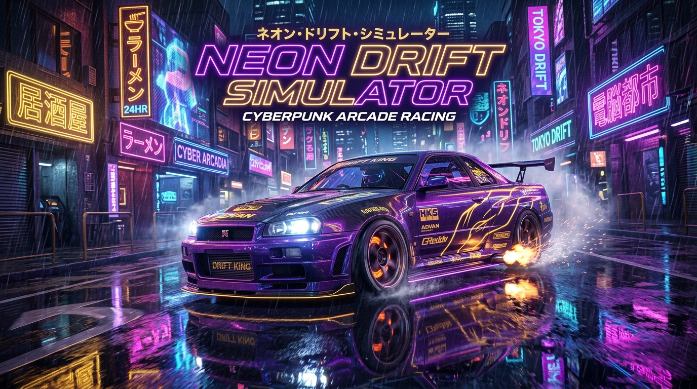 Neon Drift Simulator cover art